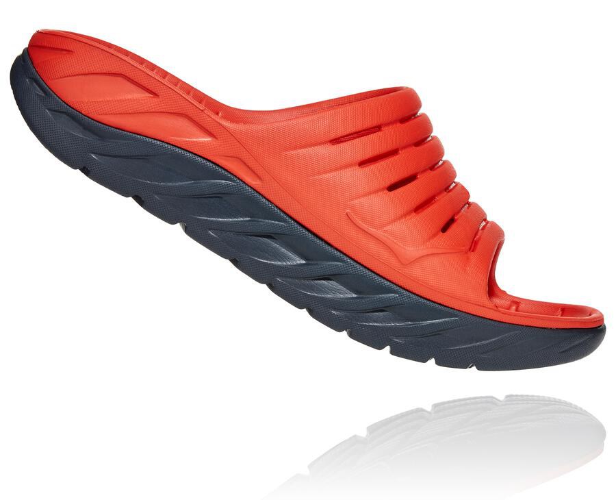 Sandalias Hoka One One Hombre Rojos - Ora Recovery - WRQO23096